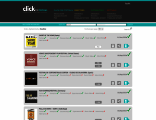 clickforfestivals.com screenshot