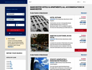 clickmanchesterhotels.com screenshot
