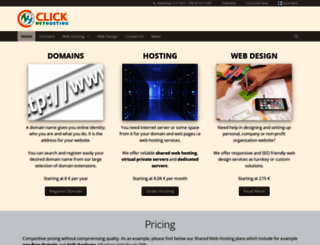 clicknethosting.com screenshot