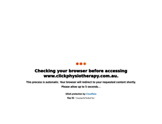 clickphysiotherapy.com.au screenshot