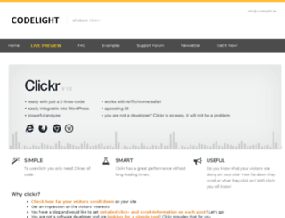 clickr.codelight.de screenshot