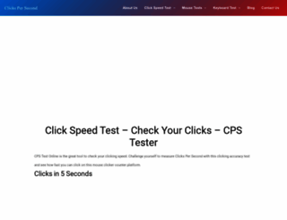 clicks-persecond.com screenshot