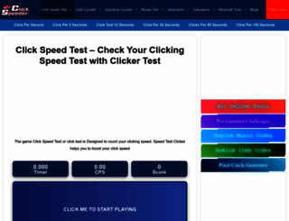 clickspeeder.com screenshot