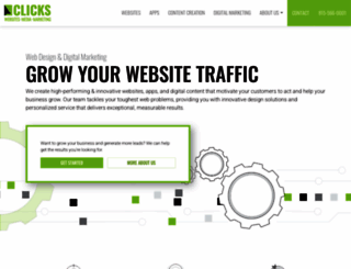 clickswebdesign.com screenshot