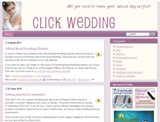 clickwedding.com screenshot