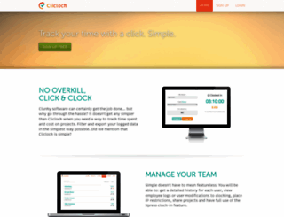 cliclock.me screenshot