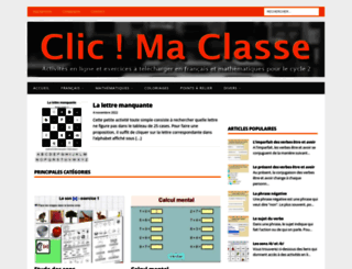 clicmaclasse.fr screenshot