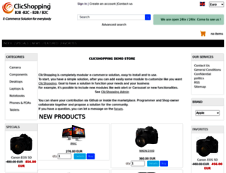 clicshopping.com screenshot