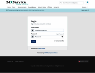 client.24xservice.com screenshot
