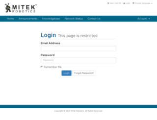 client.miteksoftware.com screenshot