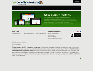 client.newbenefits.com screenshot