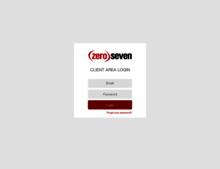 clientarea.zeroseven.com.au screenshot