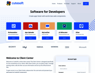 clientcenter.cutesoft.net screenshot