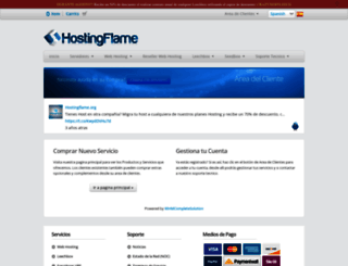 clientes.hostingflame.org screenshot