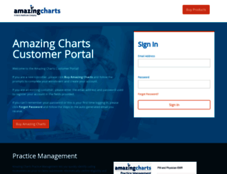 clientportal.amazingcharts.com screenshot