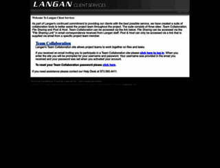 clients.langan.com screenshot