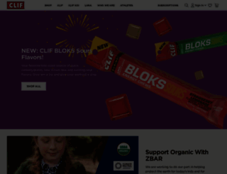 clifbar.com screenshot