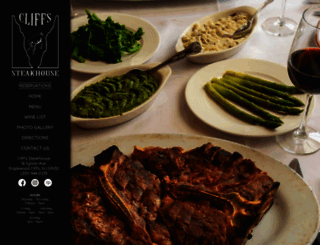 cliffssteakhouse.com screenshot