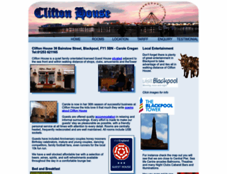 cliftonhousehotel.net screenshot
