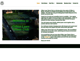 cliftonlawntennisclub.co.uk screenshot