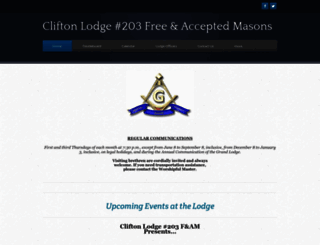 cliftonlodge203.org screenshot