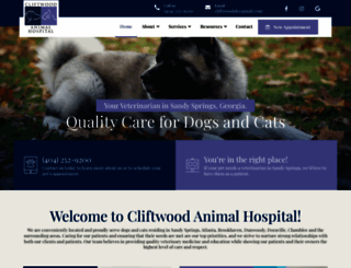 cliftwoodanimalhospital.com screenshot