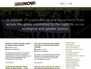 climate-justice-now.org screenshot