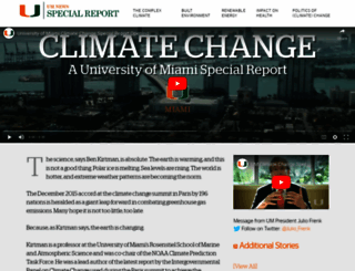 climate.miami.edu screenshot