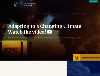 climateadaptationplatform.com screenshot
