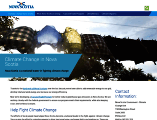 climatechange.novascotia.ca screenshot