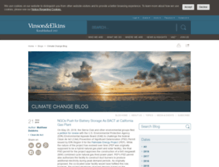 climatechange.velaw.com screenshot