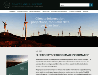climatechangeinaustralia.gov.au screenshot