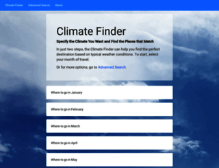 climatefinder.com screenshot