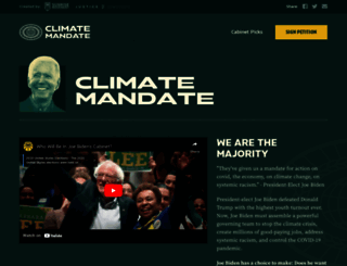 climatemandate.org screenshot