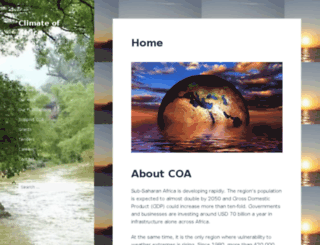 climateofafrica.org screenshot