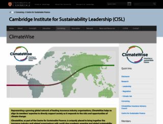 climatewise.org.uk screenshot