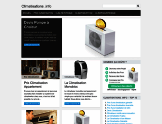 climatisations.info screenshot
