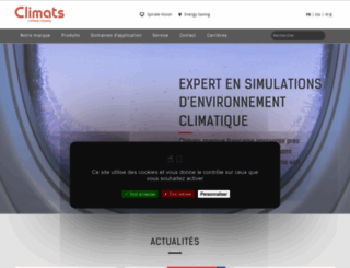 climats-tec.com screenshot