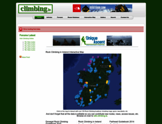 climbing.ie screenshot