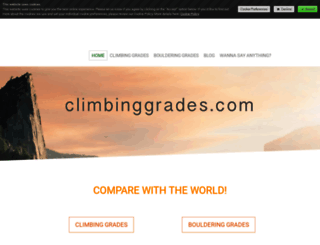 climbinggrades.jimdo.com screenshot