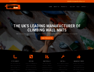 climbingwallmatting.co.uk screenshot