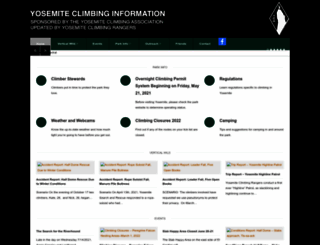 climbingyosemite.com screenshot
