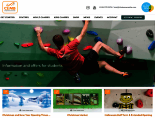 climbnewcastle.com screenshot