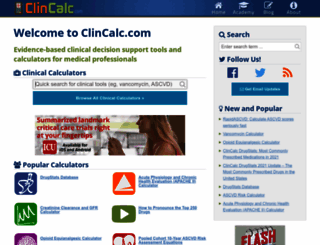 clincalc.com screenshot