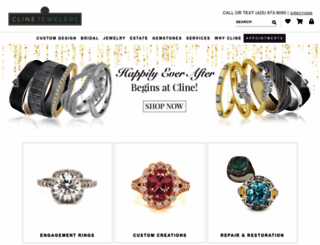 clinejewelers.com screenshot