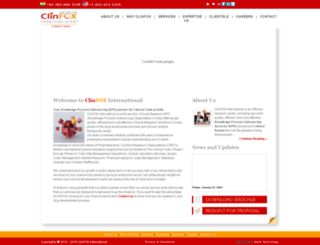 clinfoxintl.com screenshot