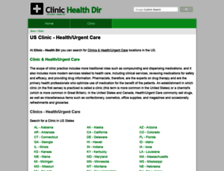 clinic.healthdir.biz screenshot