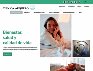 clinicaarquero.com screenshot