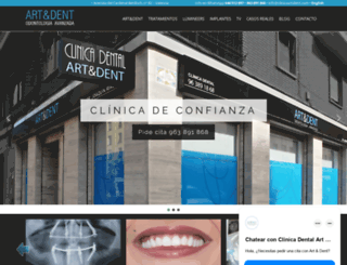 clinicadentalartident.es screenshot