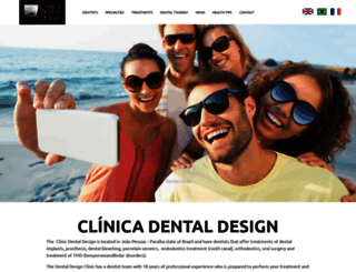 clinicadentaldesign.com.br screenshot